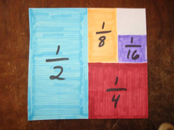 fracoes papel2   Ensinando Frações de Forma Divertida   matematica e numeros  | Atividades para Educacao Infantil