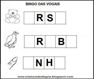 BINGO DAS VOGAIS U