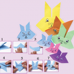 origami coelho páscoa