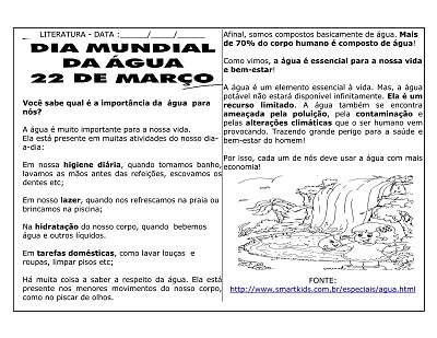 importancia da agua