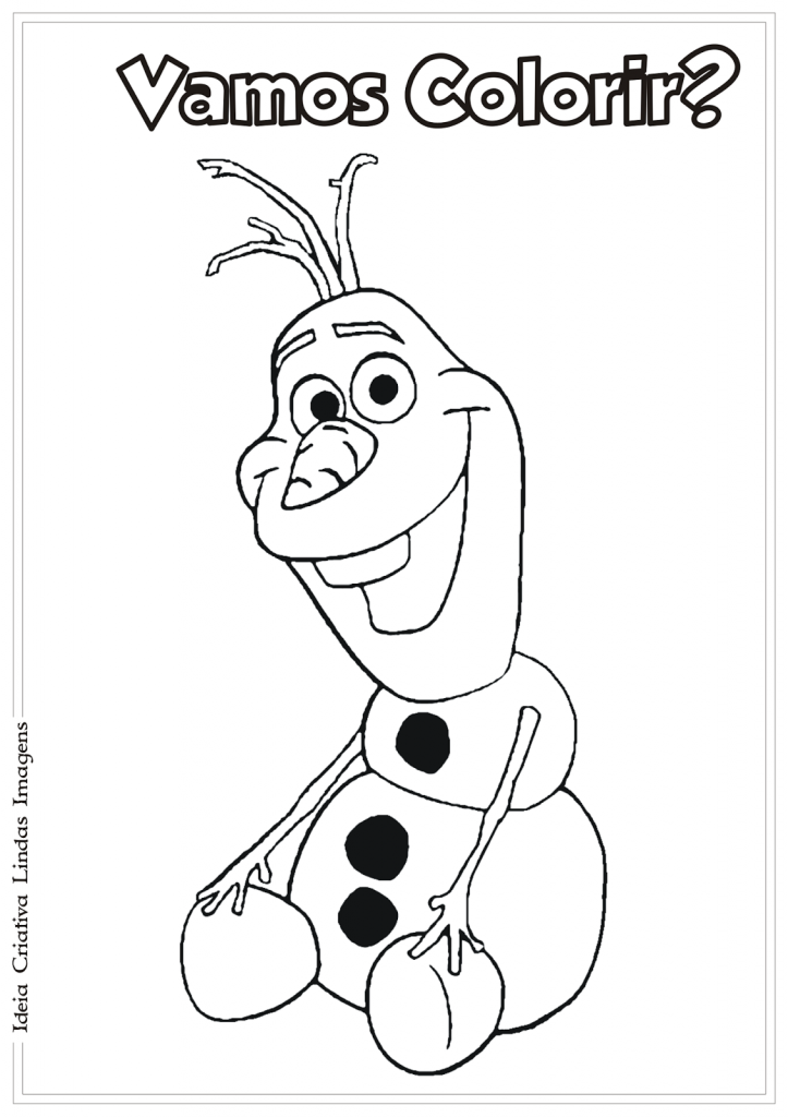 desenho-frozen-olaf-para-colorir