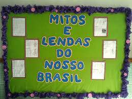 painel folclore mitos e lendas