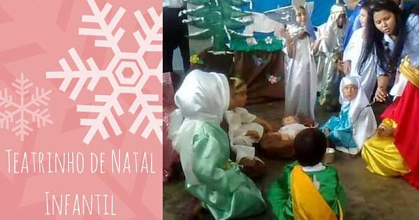 crianças em teatro infantil de natal